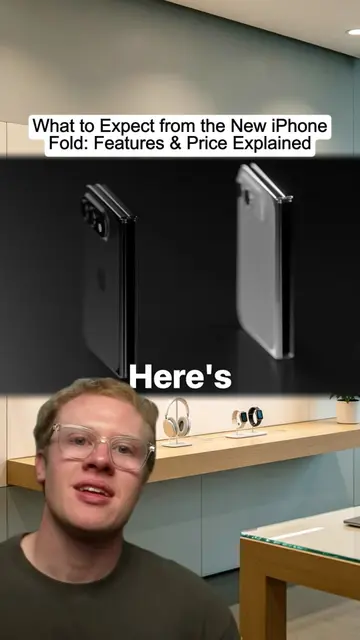 Get ready for Apple's first folding phone, the iPhone Fold! With a 5.4" outer sc