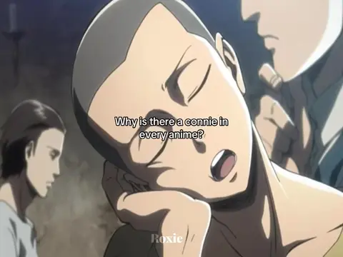 He got sick of fighting titans ..|| #fyp #anime #connie #aot #xyzbca 
