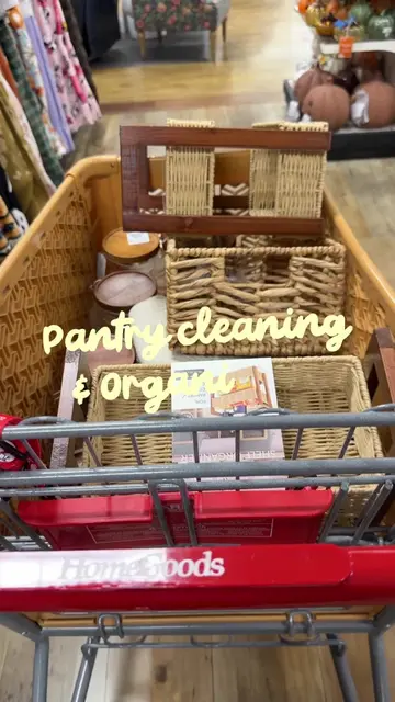 Much needed pantry cleaning and organizing 🥲✨ #pantryorganization #homegoodshau