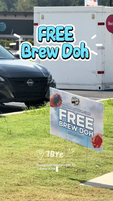@7brewcoffee FREE BREW DOH SEP 7th 🙌🏼 #squishyhunting #sevenbrew #sevenbrewcof