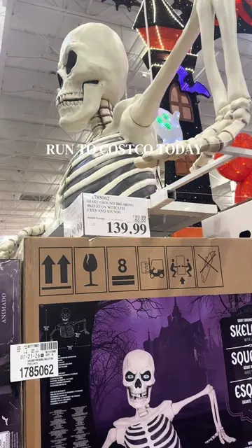 Last day Mr.Skelly is on sale @Costco Wholesale 🏃‍♀️💀🧡 #costco #spookyseason 