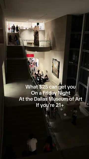 When art meets energy 🤪  Dallas Museum of Art has a 21+ museum opening after ho