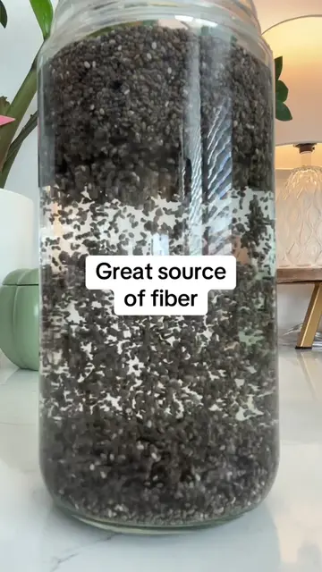 One of my favorite healthy habits: soaking my chia seeds for the week. I use 1/2