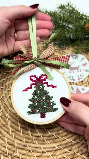 Cross Stitch Ornament Kits are LIVE!🎄🪡 These are SO fun and easy to stitch up.