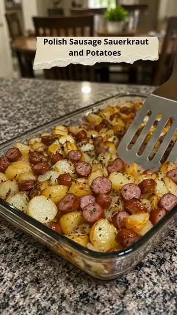 Polish Sausage Sauerkraut and Potatoes This Polish Sausage, Sauerkraut, and Pota