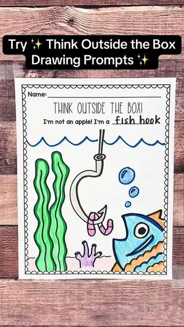 Think Outside the Box Drawing Prompts are the PERFECT brain break and first week