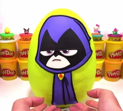 Giant Raven Play-Doh Surprise Egg! 💜✨ #unboxing #nostalgia #blindbag #blindbox 