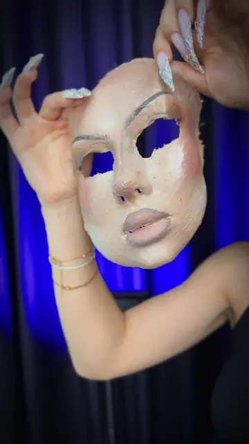 unpacking my face😁🫶 ##maskmakeup##latexmask##makeupartist##unpacking##makeup