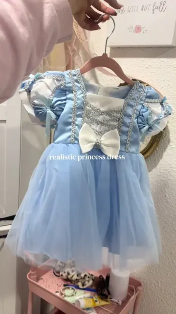 Realistic princess dress ages 6-9m up to 2-3y #disney #magickingdom #child #cind