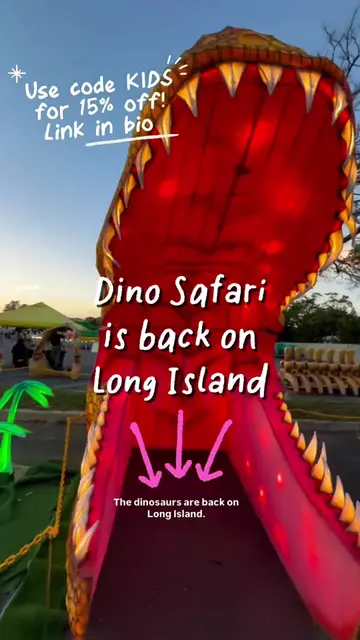 The DINOSAURS are back on  Long Island! 🌋 Make sure you use my code KIDS when y