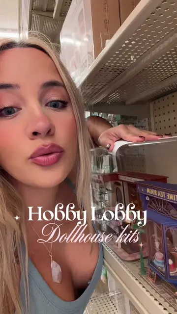 Did yall see the miniature Dollhouse kits from @Hobby Lobby 🥹🤎 my favorite is 