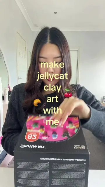Replying to @jianle88 it’s become an addiction 🥹🥐 @Jellycat #clayart #polymerc