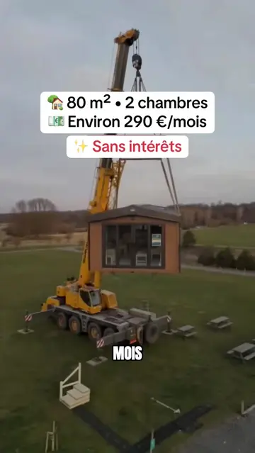 Environ 290 € par mois pendant 5 ans, sans intérêts, pour une maison mobile neuv