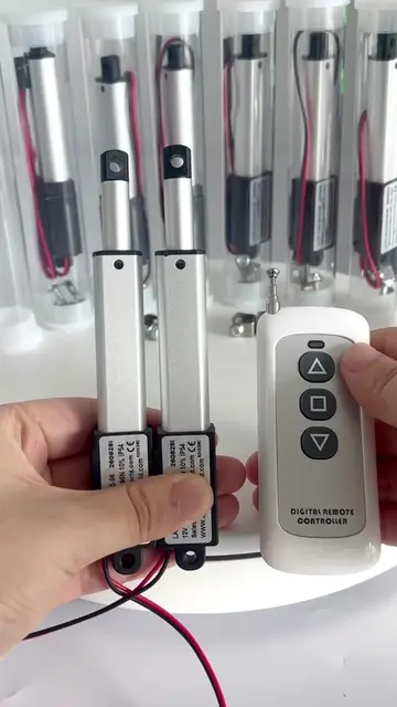 Extend and retract both actuators with simple button control. Perfect for DIY au