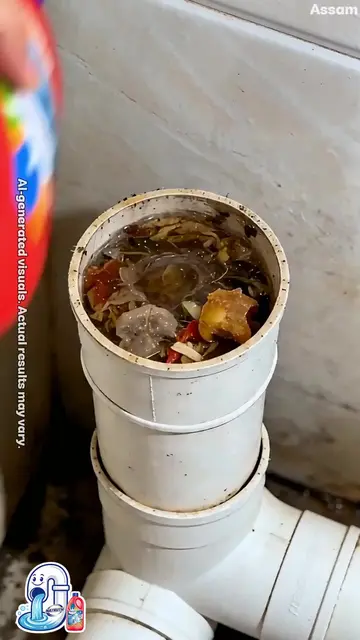 Watch this nasty clog disappear! #natruth #fyp #draincleaner #cleaninghack #sati
