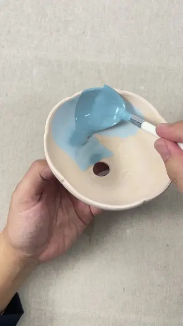 Wonderful is always at the end of the video.🤩😻#potterytiktok #painting #clayar