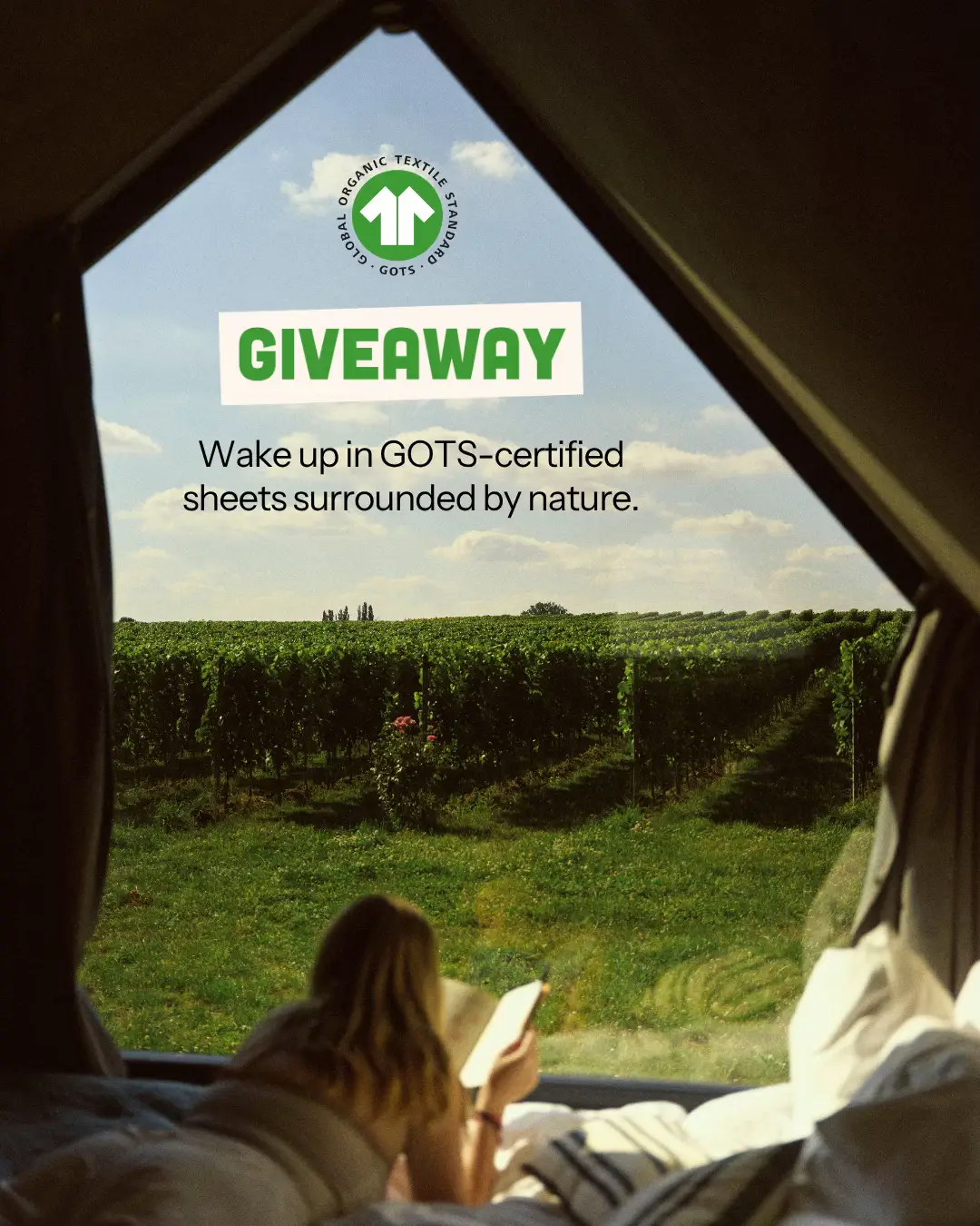 Open to EU residents. You never know where you might find GOTS-certified textile