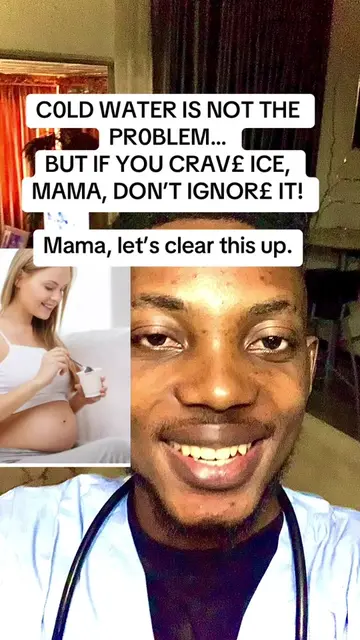 COLD WATER IS NOT THE PROBLEM… BUT IF YOU CRAVE ICE, MAMA, DON’T IGNORE IT! Mama