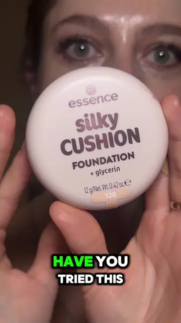 This is a first impression video of @essence.cosmetics silky cushion foundation.