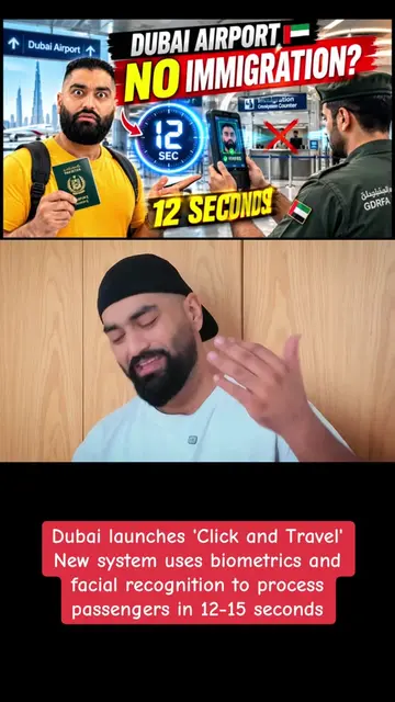 Dubai launches 'Click and Travel' to speed up airport checks New system uses bio