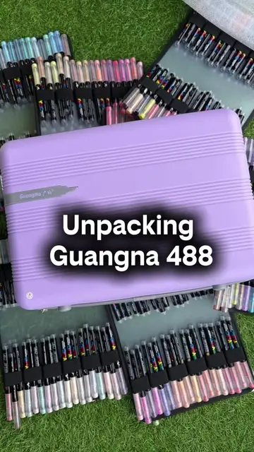 8 kg of markers 🤫  #unpacking #guangna488 #acrylicmarkers #artsupplies #colorin