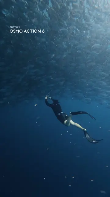 Blue Water, True Color. DJI Osmo Action 6 uses an integrated color temperature s