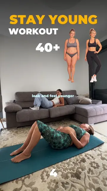 LOOK AND FEEL YOUNGER WORKOUT 40+ 🤩🔥 #workoutfromhome #fatburn #belly #backpai