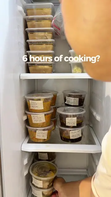 6 hours of cooking… but future me is definitely going to thank me. 😮‍💨🍱✨ Two 