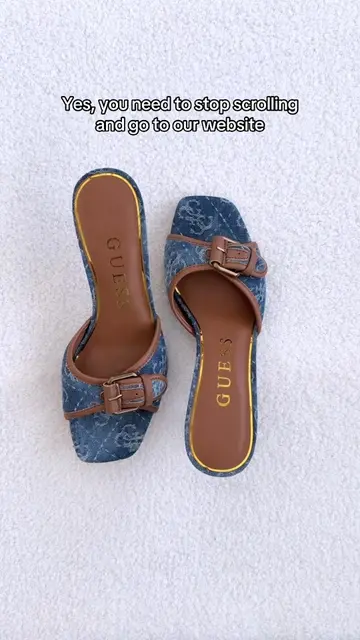 *Added to cart*  #LoveGUESS #kittenheels #denim  #outfitinspo #heels 