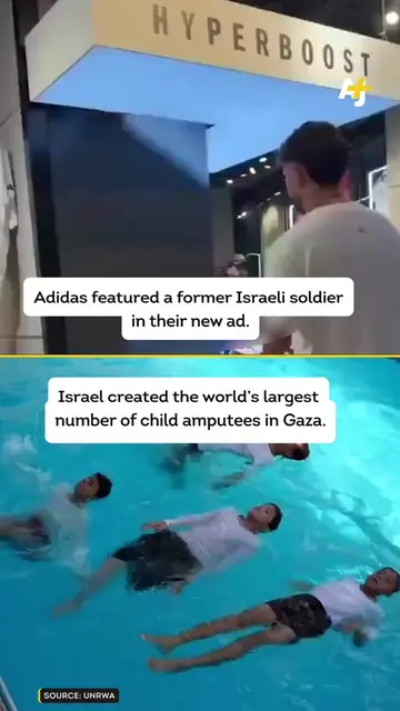 Adidas is facing backlash and boycott calls after it featured a former Israeli s
