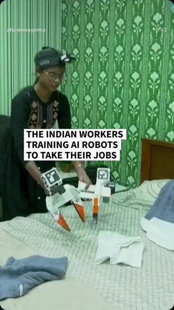 Thousands of Indian workers are filming themselves doing household tasks to trai