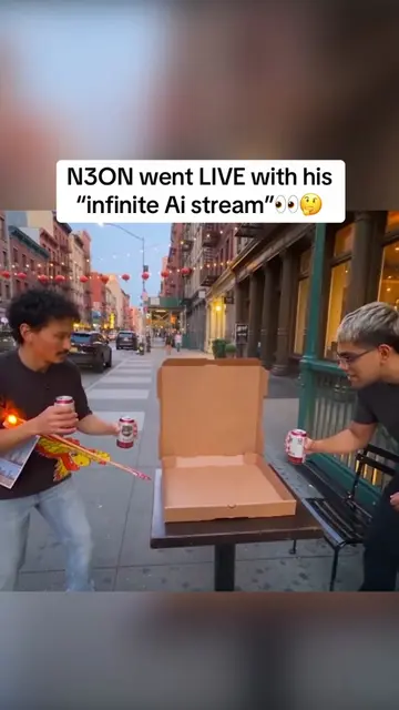 N3ON went LIVE with his “infinite Ai stream”👀🤔 #n3on 