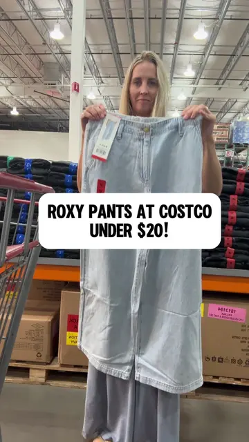Roxy pants ata Costco for under $20! Such a great deal for comfy wide leg women’