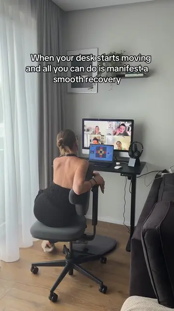 Positive thoughts only. #homeoffice #ergonomicchair #wfhsetup #standingdesk #off