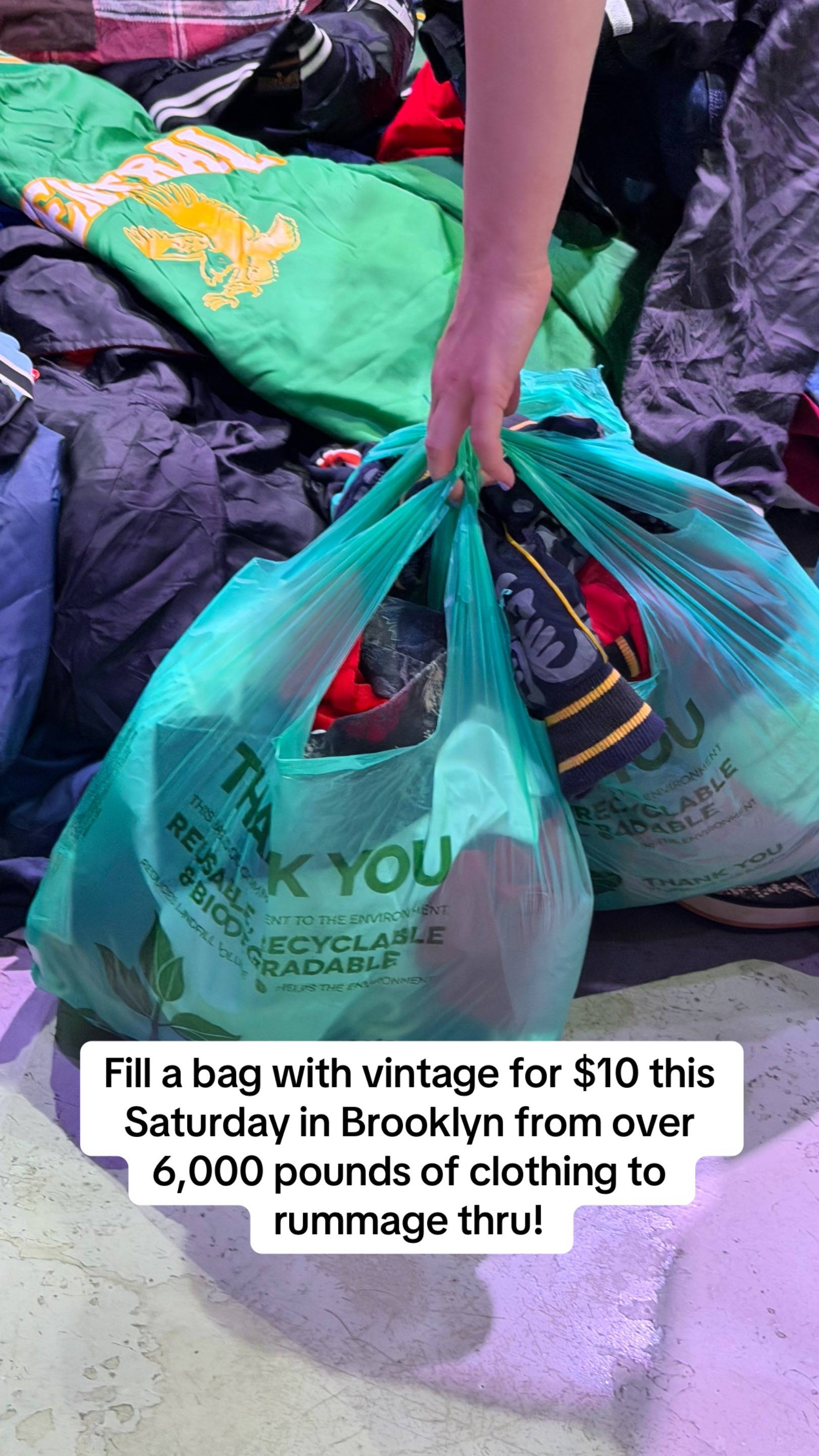 Fill a bag with vintage for just $10 at our shop to celebrate NYFW! 🛍️ HUGE $10