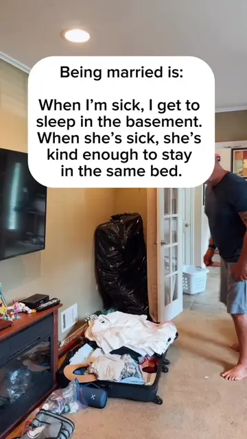 Marriage: quarantine rules only apply to one of us. Follow for more marriage dou