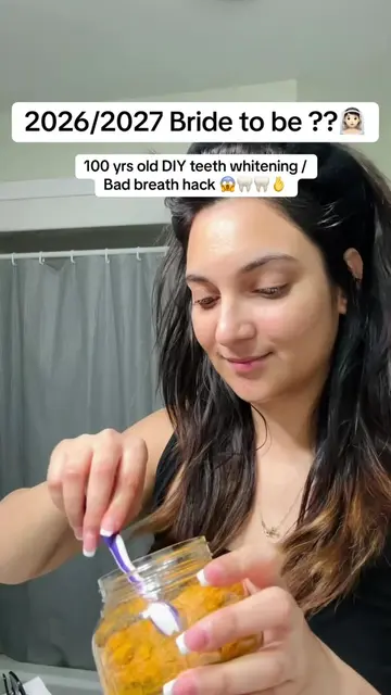 I wish i knew this earlier 100 yr old DIY teeth whitening /bad breath hack 😵😱�