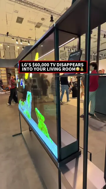 LG brought its $60,000 Signature Transparent OLED TV to IFA Berlin. ✨👀 The 77-i