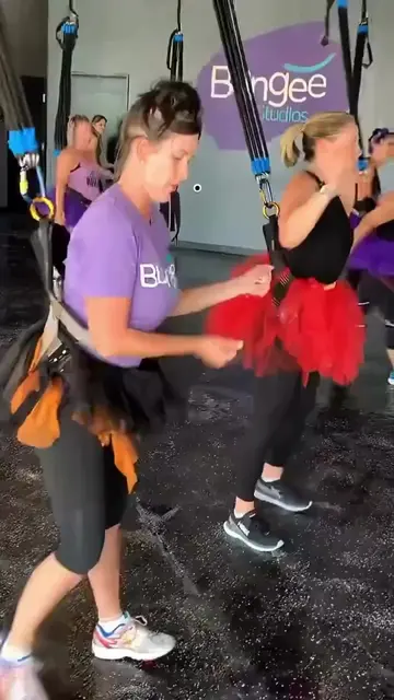 new hobby..bungee dancing. #bungee #jump #exercise #dance #fyp 