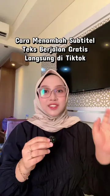 Cara menambahkan subtitel teks berjalan gratis langsung di tiktok #subtitel #car