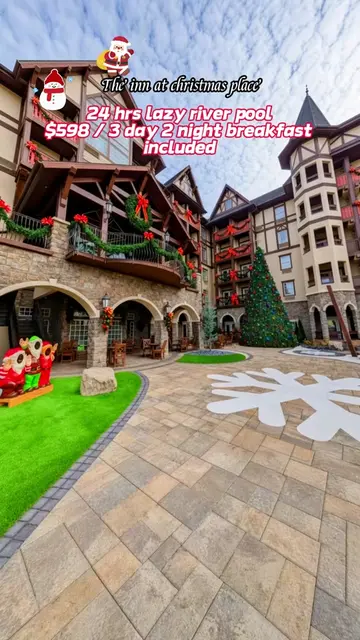 Such a fun family stay at The Inn at Christmas Place✨ Kids love Santa visits, in
