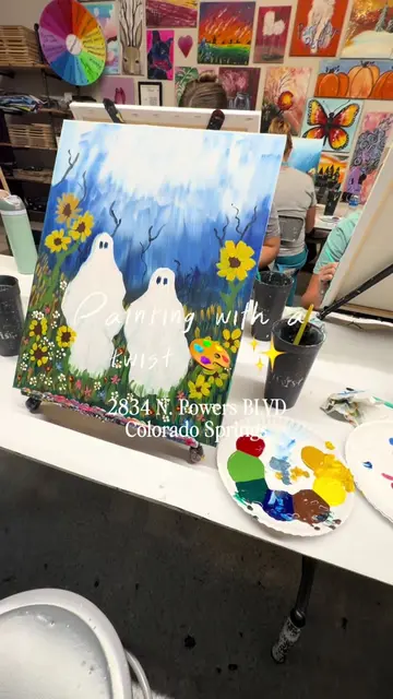 Okay but HOW CUTE are these little ghosts?! 👻🎨 I spent last night at Painting 