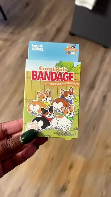 Corgi bandages from Dollar Tree!!!! #corgi #corgilovers #corgisoftiktok #dollart