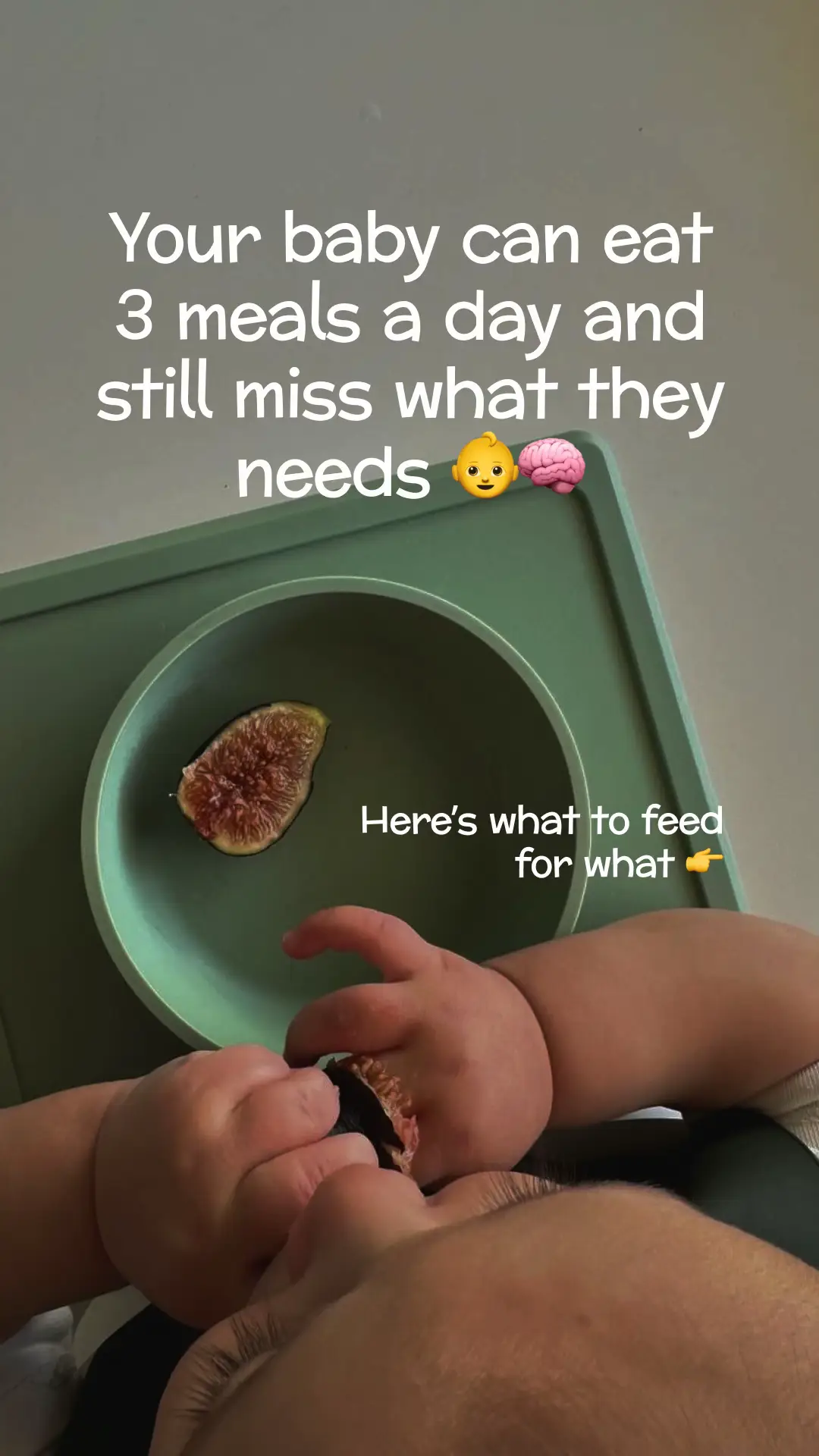 Your baby can eat 3 meals a day and still miss what they needs 🙌 #blw #babyplat
