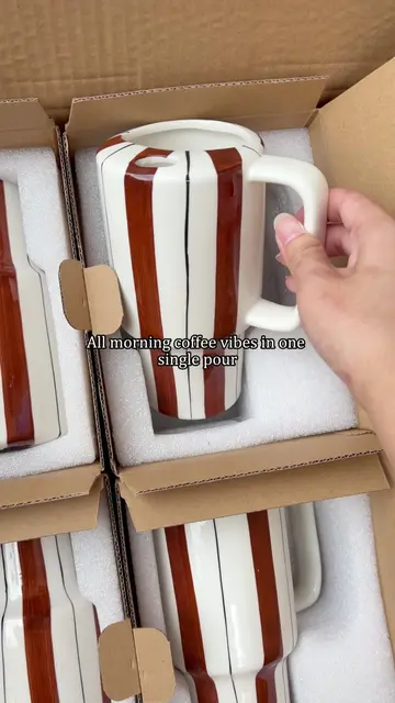 My morning coffee game changed forever with this 24oz mug#ceramicmugs #mug #coff