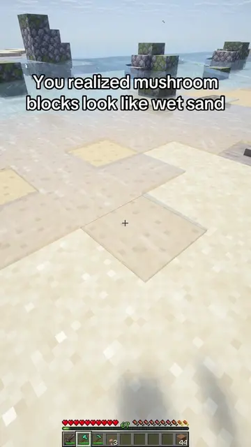 The perfect block for a beach build 👀🏖️ Follow for more!🔥 #Minecraft #builds 