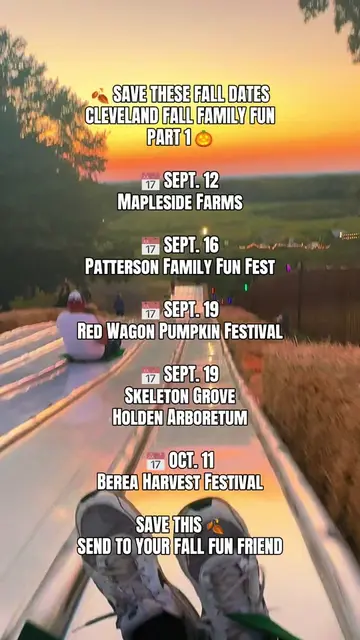 🍂 SAVE THESE FALL DATES! PART 1 🎃 If you’re looking for some of the best fall 