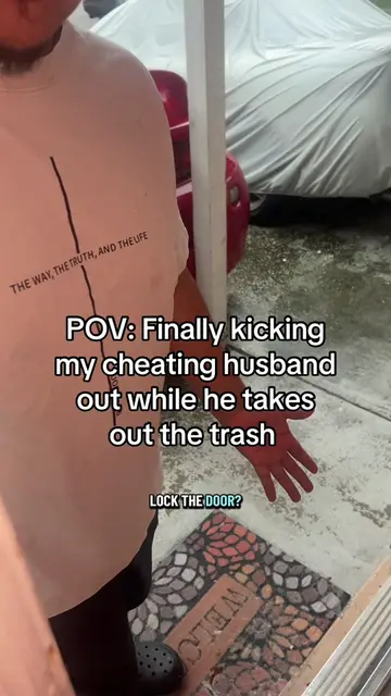 The trash definitely took itself out ✅ #cheater #cheatinghusband #caughtcheating