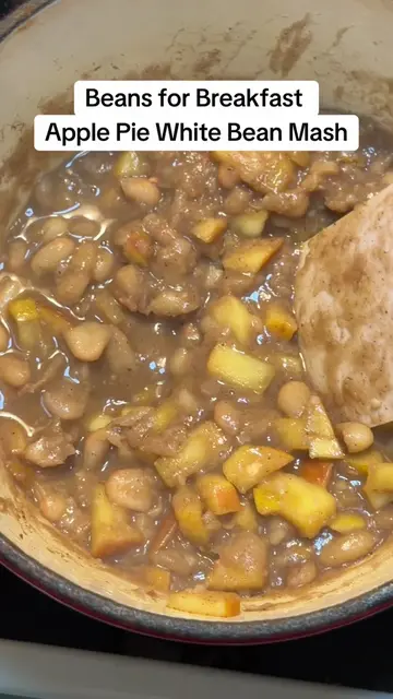 Apple Cinnamon White Bean Mash 1 can white beans (cannellini or Great Northern),