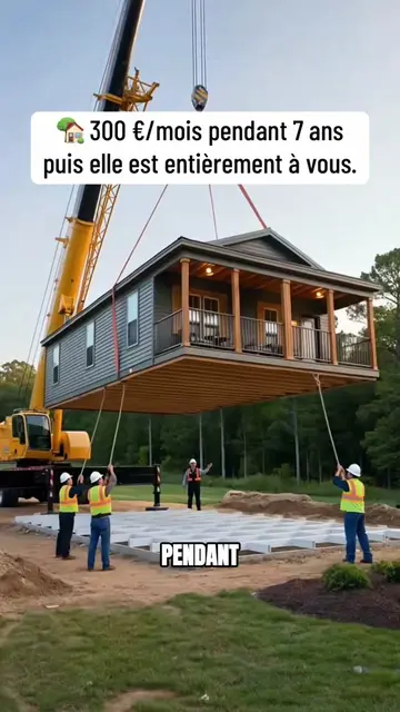 Environ 300 € par mois pendant 7 ans, puis cette maison devient entièrement à vo